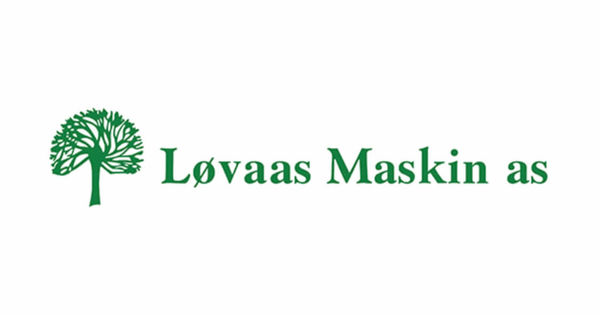 Logo for Løvaas Maskin AS. Illustrasjon.