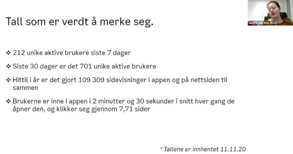 Skjermbilde fra webinar med bydel Bjerke. Illustrasjon.